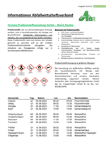 Informationen Abfallwirtschaftsverband / Ausgabe 1-23